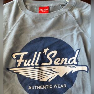 Full Send Men’s Crewneck Sweater in Slate Blue